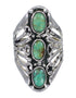 Turquoise Jewelry Authentic Sterling Silver Southwest Ring Size 8-1/4 VX62378